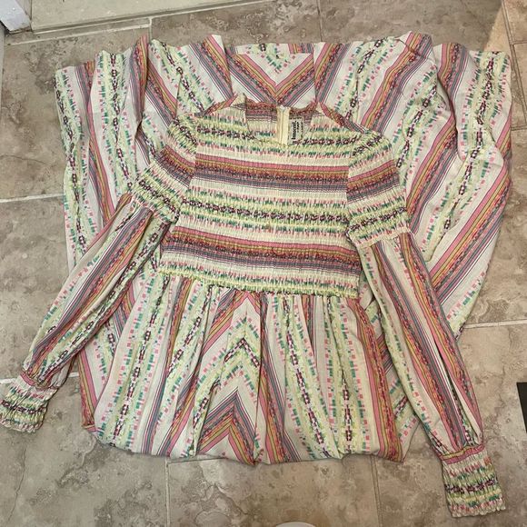 Vintage 70s Young Innocent by Arpeja Prairie Cottagecore Printed Maxi Dress Wome - Picture 5 of 7